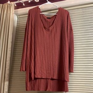 Urban outfitters ribbed burnt orange sweater